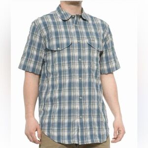 Filson plaid Twin Lakes Plaid Short Sleeve‎ Sport Fishing Hiking Outdoor Shirt